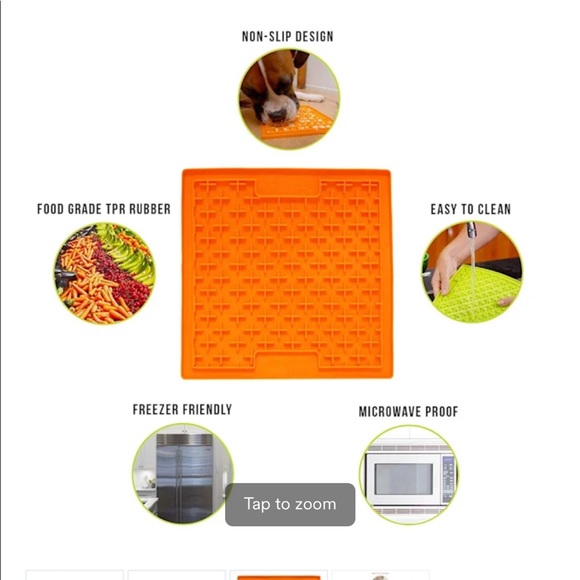 Hyper Pet LickiMat orange large - extra large NWT - Picture 2 of 11